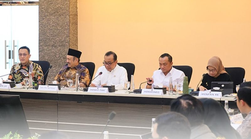 Rapat Pembangunan Sekolah Terintegrasi di Kemenko PMK, Kamis (29/1/2026) (Foto: Biro Humas dan Protokol Kementerian ATR/BPN)