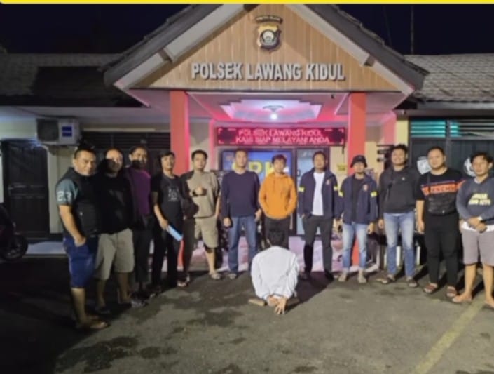 Penangkapan pelaku pencurian dan kekerasan di Alfamart Desa Keban Agung, Kamis (26/2/2026) (Foto: IST)