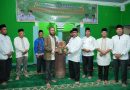 Sekretaris Daerah Kabupaten Siak Mahadar, saat menyerahkan bantuan untuk masjid Nurul Huda, Dusun Pandan Jaya, Kampung Pangkalan Makmur, Kecamatan Dayun, Sabtu (21/2/2026) (Foto: MC Siak)