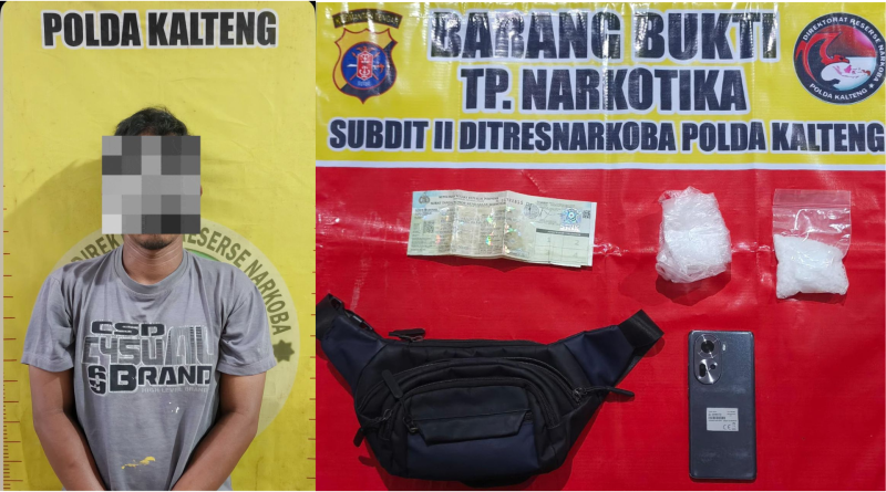 Pelaku dan barang bukti pengedaran sabu seberat 50 gram, Senin (9/2/2026) (Foto: IST)