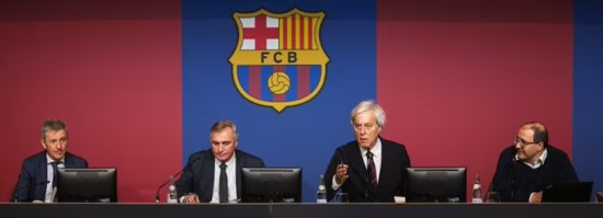 Dewan Pemilihan dan Panitia Pemungutan Suara Pemilihan Presiden FC Barcelona, Selasa (10/2/2026) (Foto: Infobae)