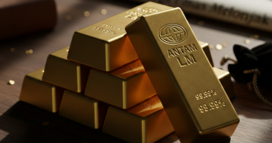 Ilustrasi Emas Batangan (Foto: Hasil Rekayasa Gemini AI Plus)