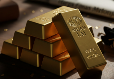 Ilustrasi Emas Batangan (Foto: Hasil Rekayasa Gemini AI Plus)