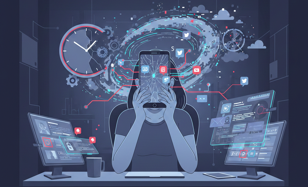 Ilustrasi Burnout (Foto: Hasil Rekayasa Gemini AI)