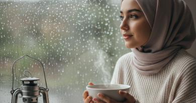 Tips Menjalankan Ibadah Puasa di Saat Hujan Ilustrasi (Foto: Hasil Rekayasan Gemini AI)