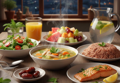 Ilustrasi Makanan Sehat (Foto: Hasil Rekayasa AI)