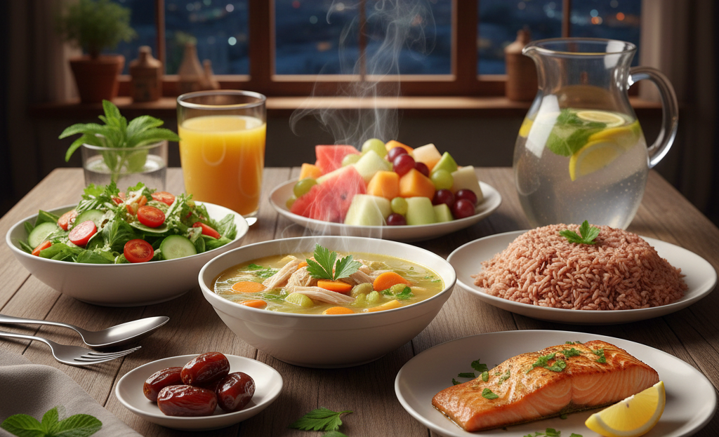 Ilustrasi Makanan Sehat (Foto: Hasil Rekayasa AI)