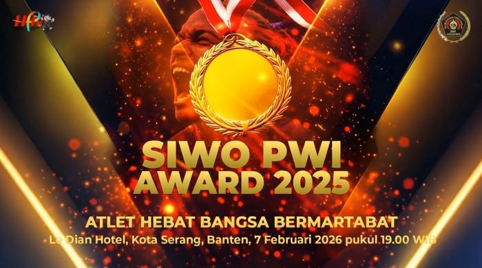 Kolaborasi Kemeterian Pemuda dan Olahraga (Kemenpora) dengan Seksi Wartawan Olahraga (SIWO) dalam menggelar SIWO PWI Award 2025, Jum'at (6/2/2026) (Foto: IST/InfoPublik)