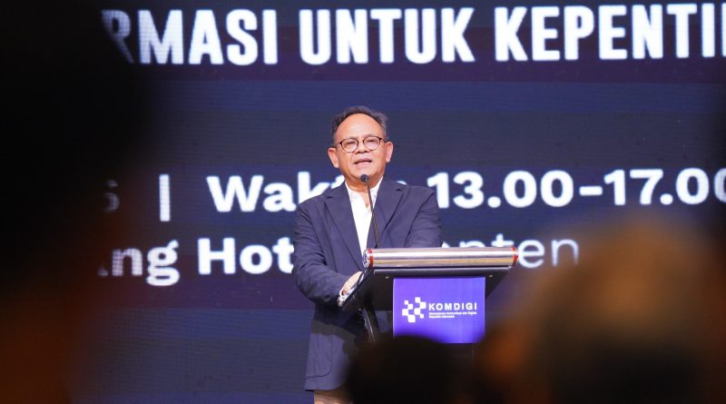 Ketua Dewan Pers Prof. Komaruddin Hidayat pada Konvensi Nasional Media Massa Hari Pers Nasional (HPN) 2026 di Serang, Banten, Minggu (8/2/2026) (Foto: Amiri Yandi/InfoPublik)