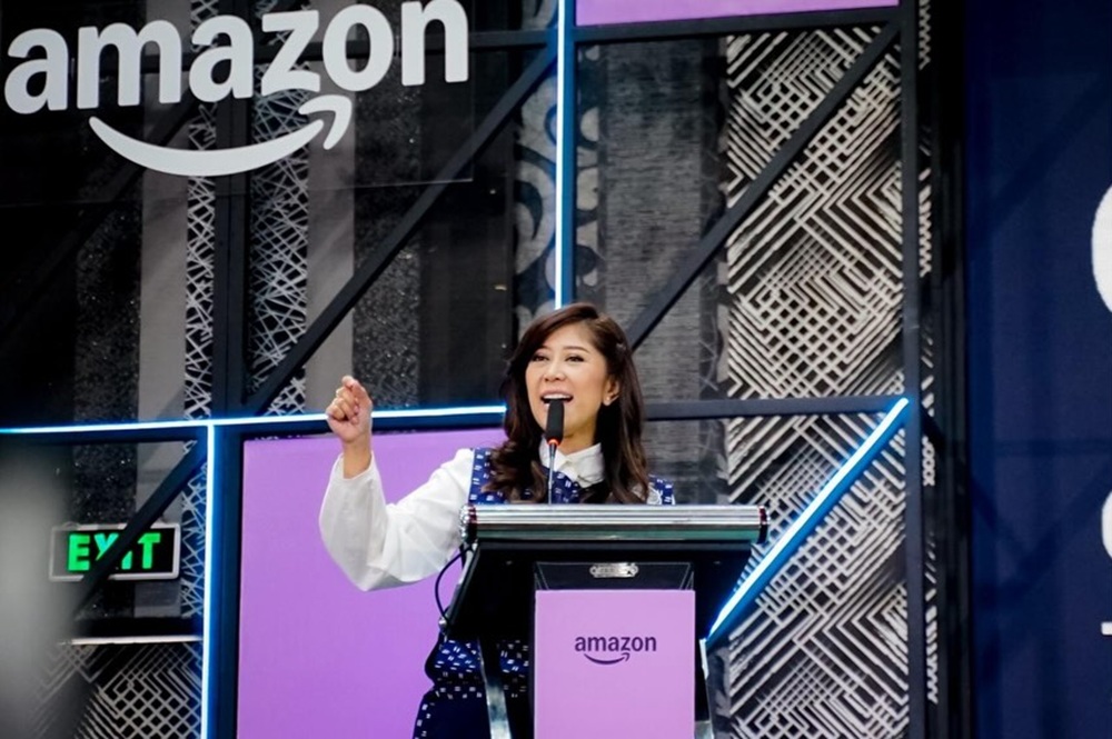 Menteri Komdigi Meutya Hafid dalam acara AWS Girls' Tech Day di Bekasi, Jawa Barat pada Sabtu (7/1/2026) (Foto: Humas Kemkomdigi/InfoPublik)