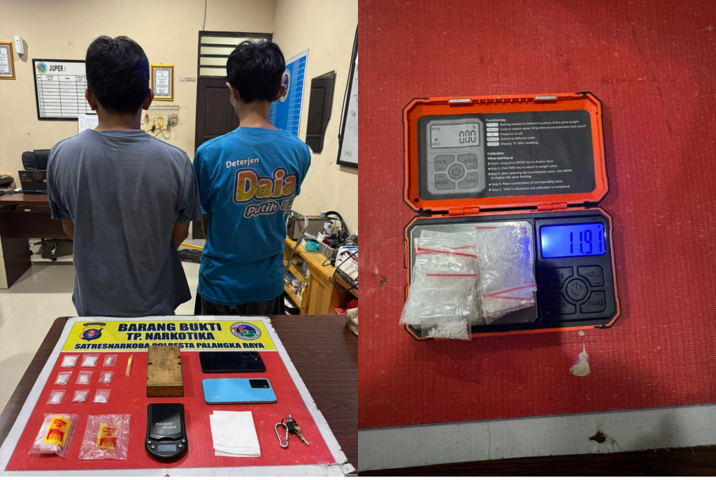 Tersangka dan barang bukti kasus tindak pidana narkotika jenis sabu, Senin (9/2/2026) (Foto: IST)