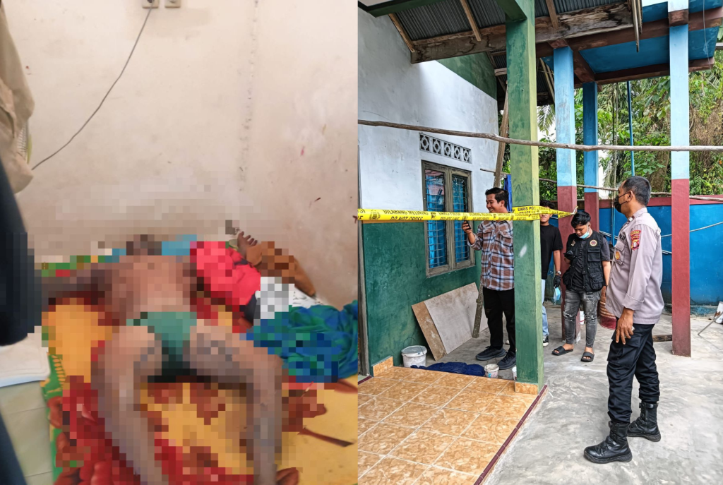 Olah TKP peristiwa temuan seorang laki-laki dalam keadaan meninggal dunia di Jalan Manduhara RT 04 RW 02, Kelurahan Kereng Bangkirai, Kecamatan Sabangau, Rabu (25/2/2026) (Foto: IST)