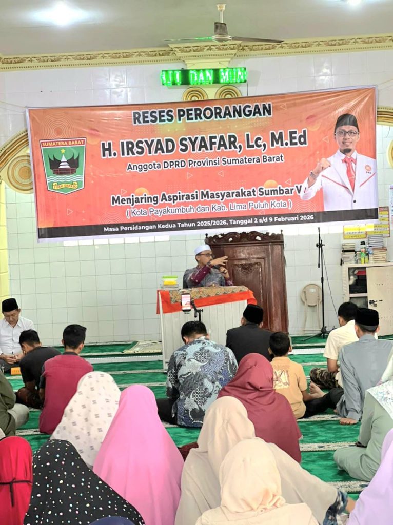 Reses Perorangan Anggota DPRD Sumatera Barat Irsyad Safar di Payakumbuh, Senin (2/2/2026) (Foto: IST)