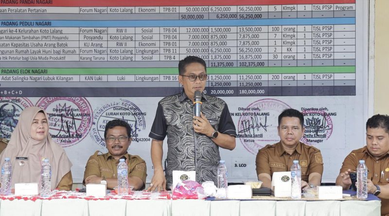 Kunjungan Wakil Ketua DPRD Sumatra Barat Evi Yandri ke Koto Lalang, Lubuk Kilangan, Kota Padang, Senin (2/2/2026) (Foto: IST)