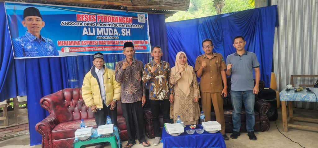Anggota DPRD Sumatra Barat Ali Muda dalam pelaksanaan reses di Kabupaten Pasaman, Sumatra Barat, Selasa (3/2/2026) (Foto: IST)