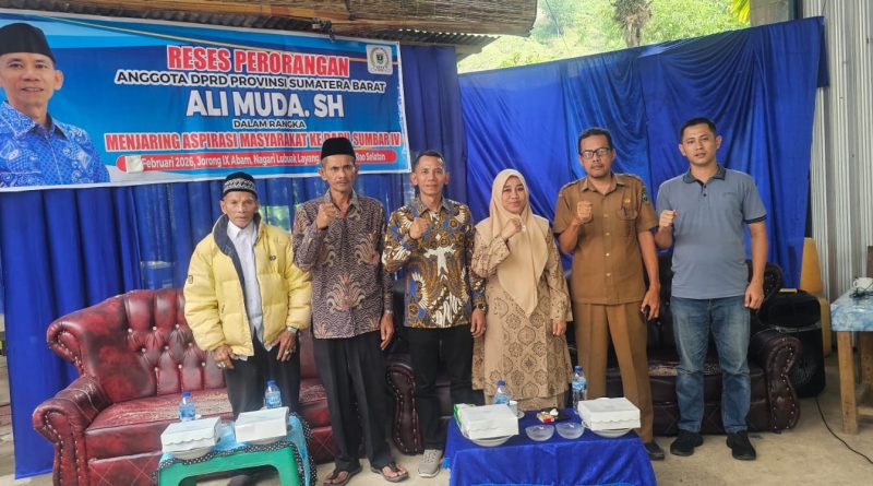 Anggota DPRD Sumatra Barat Ali Muda dalam pelaksanaan reses di Kabupaten Pasaman, Sumatra Barat, Selasa (3/2/2026) (Foto: IST)