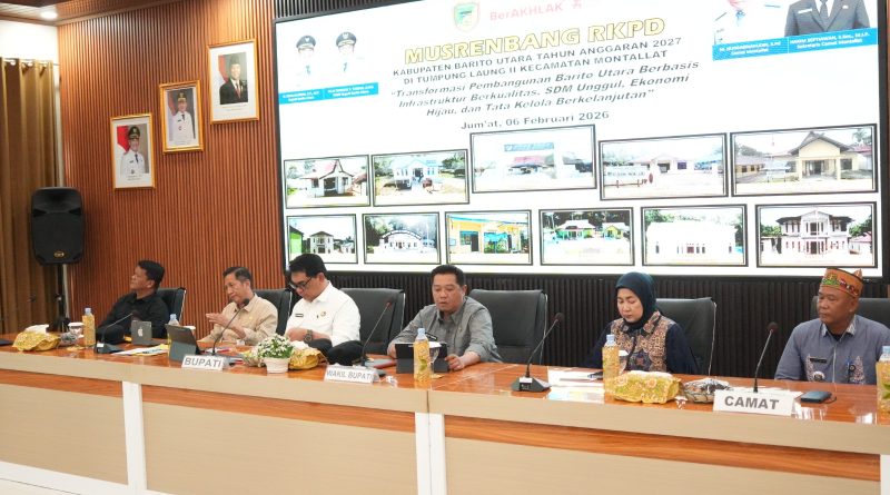 Musyawarah Perencanaan Pembangunan (Musrenbang) Rencana Kerja Pemerintah Daerah (RKPD) Tahun 2027 di Aula Kantor Kecamatan Montallat Jumat (06/02/2026) (Foto: IST)
