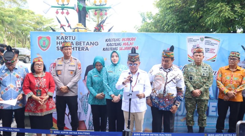 Peluncuran Kartu Huma Betang Sejahtera di Aula Jayang Tingang, Kantor Gubernur setempat, Jumat (20/2/2026) (Foto: IST)