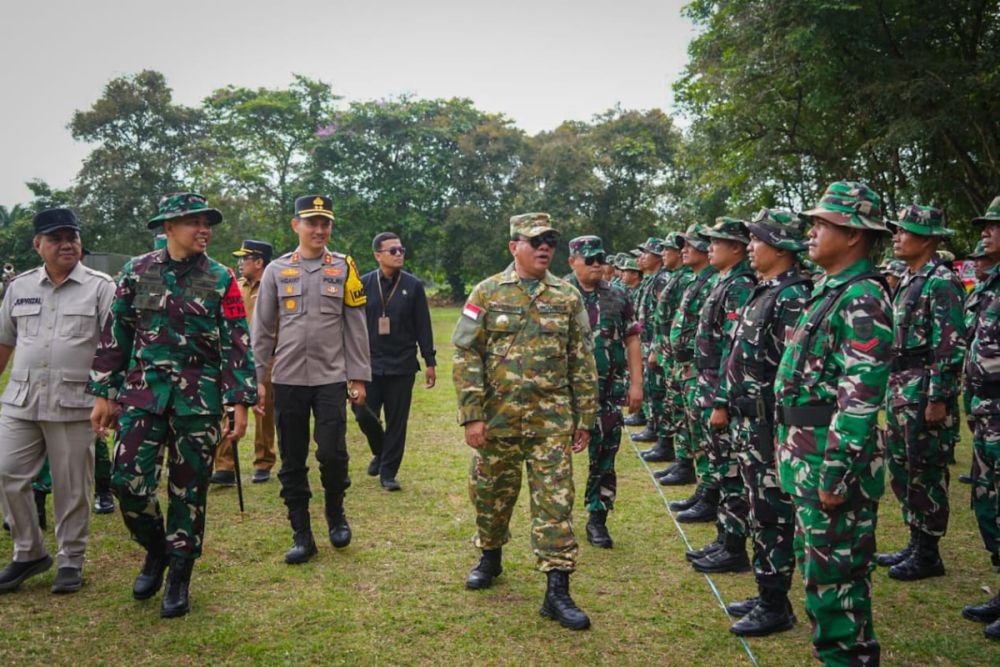 Pembukaan TMMD ke-127 di Kecamatan Kuantan Hilir Seberang, Selasa (10/2/2026) (Foto: InfoPublik)