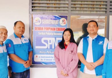 Pengurus Dewan Pimpinan Pusat (DPP) Serikat Pekerja Nasional (SPN) melakukan kunjungan silaturahmi ke Dewan Pimpinan Cabang (DPC) SPN Kota Pekanbaru, Sabtu (7/3/2026). (Foto: DPC SPN Pekanbaru)