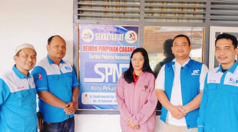 Pengurus Dewan Pimpinan Pusat (DPP) Serikat Pekerja Nasional (SPN) melakukan kunjungan silaturahmi ke Dewan Pimpinan Cabang (DPC) SPN Kota Pekanbaru, Sabtu (7/3/2026). (Foto: DPC SPN Pekanbaru)