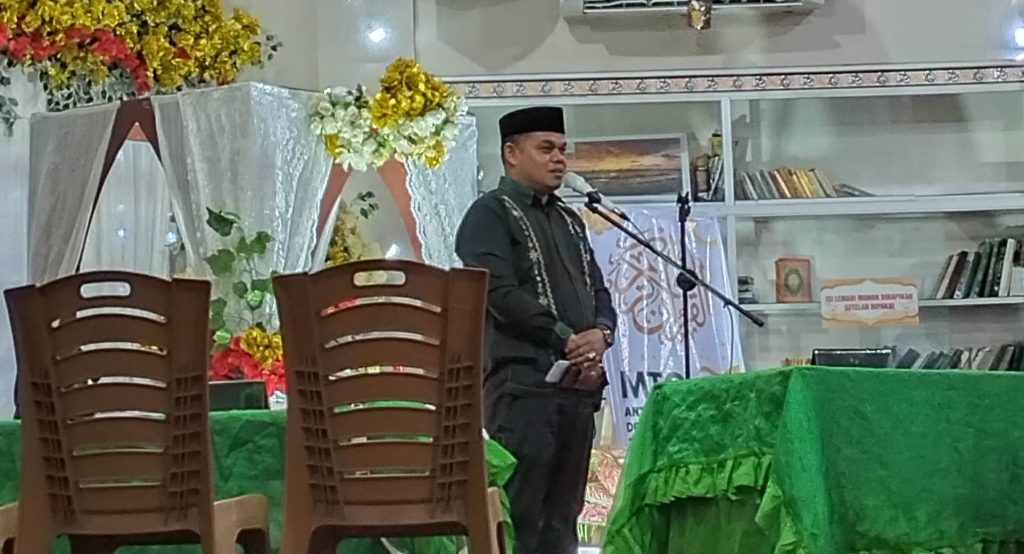 Fauzi, S.Sos.I., M.H., selaku Kasi PD Pontren Kemenag Kota Solok hadiri pembukaan MTQ di Masji Babussalam Kelurahan Simpang Rumbio. (Foto: IST)