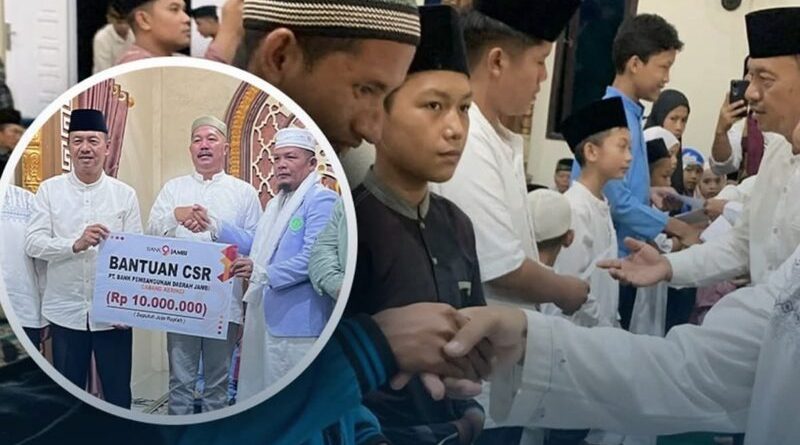Pemerintah Kabupaten Kerinci kembali menggelar agenda Safari Ramadan sebagai jembatan silaturahmi antara pejabat daerah dengan masyarakat. Kegiatan kali ini dipusatkan di Masjid Nurul Hikmah, Desa Tambak Tinggi, Kecamatan Depati Tujuh, Kamis (5/3/2026). (Foto: IST)