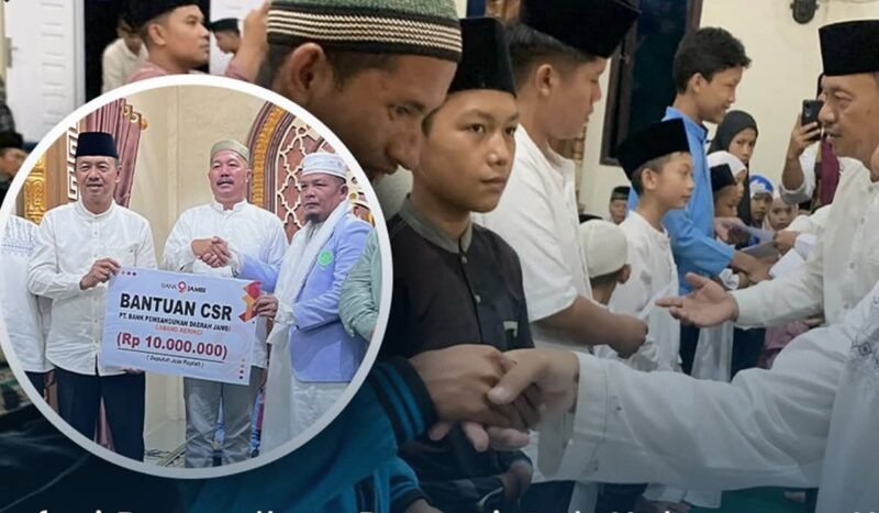Pemerintah Kabupaten Kerinci kembali menggelar agenda Safari Ramadan sebagai jembatan silaturahmi antara pejabat daerah dengan masyarakat. Kegiatan kali ini dipusatkan di Masjid Nurul Hikmah, Desa Tambak Tinggi, Kecamatan Depati Tujuh, Kamis (5/3/2026). (Foto: IST)
