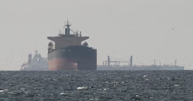 Sejumlah kapal tanker berlayar di Teluk, dekat Selat Hormuz, sebagaimana terlihat dari wilayah utara Ras al-Khaimah, di dekat perbatasan dengan kegubernuran Musandam, Oman, di tengah konflik AS-Israel dengan Iran, di Uni Emirat Arab, Kamis, (11/3/2026). (Foto: Reuters)