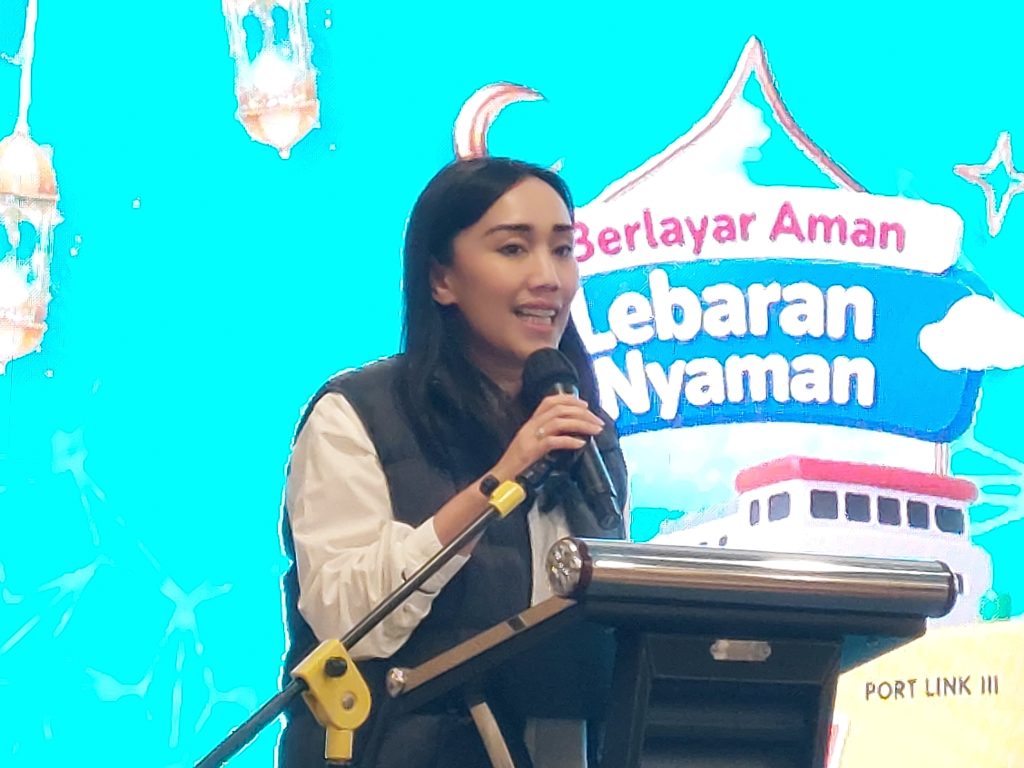 Corporate Secretary PT ASDP Indonesia Ferry (Persero) Windy Andale, dalam acara media gathering bersama awak media Forum Wartawan Perhubungan (Forwahub) di Jakarta, Kamis (12/3/2026). (Foto: Istimewa)