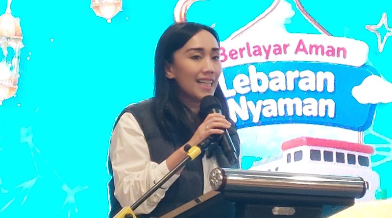 Corporate Secretary PT ASDP Indonesia Ferry (Persero) Windy Andale, dalam acara media gathering bersama awak media Forum Wartawan Perhubungan (Forwahub) di Jakarta, Kamis (12/3/2026). (Foto: Istimewa)