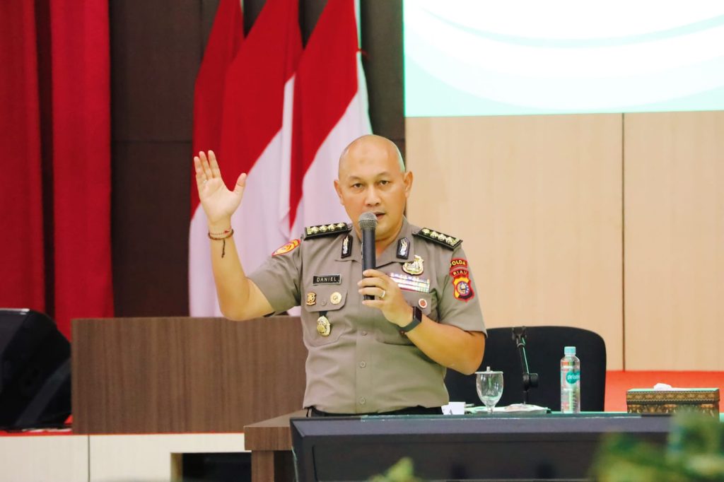 Polda Riau memberikan apresiasi tinggi terhadap niat baik Badan Amil Zakat Nasional (Baznas) Provinsi Riau yang berencana berkontribusi dalam pembangunan Jembatan Merah Putih Presisi (MPP), Rabu (18/3/2026). (Foto: Humas Polda Riau)