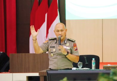 Polda Riau memberikan apresiasi tinggi terhadap niat baik Badan Amil Zakat Nasional (Baznas) Provinsi Riau yang berencana berkontribusi dalam pembangunan Jembatan Merah Putih Presisi (MPP), Rabu (18/3/2026). (Foto: Humas Polda Riau)