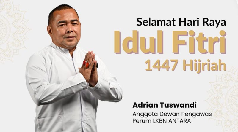 Adrian Tuswandi selaku wartawan senior pemegang Kartu Utama Dewan Pers nonor 933. Saat ini mengemban amanah sebagai Anggota Dewan Pengawas Perum LKBN Antara dan Anggota Dewan Pakar PWI Pusat, juga Ketua Jaringan Pemred Sumbar.