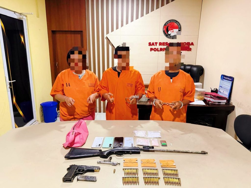 Satresnarkoba Polres Kampar sukses mengungkap kasus peredaran narkotika jenis sabu di tengah suasana Lebaran 1447 H, Jumat (27/3/2026). (Foto: Humas Polres Kampar)