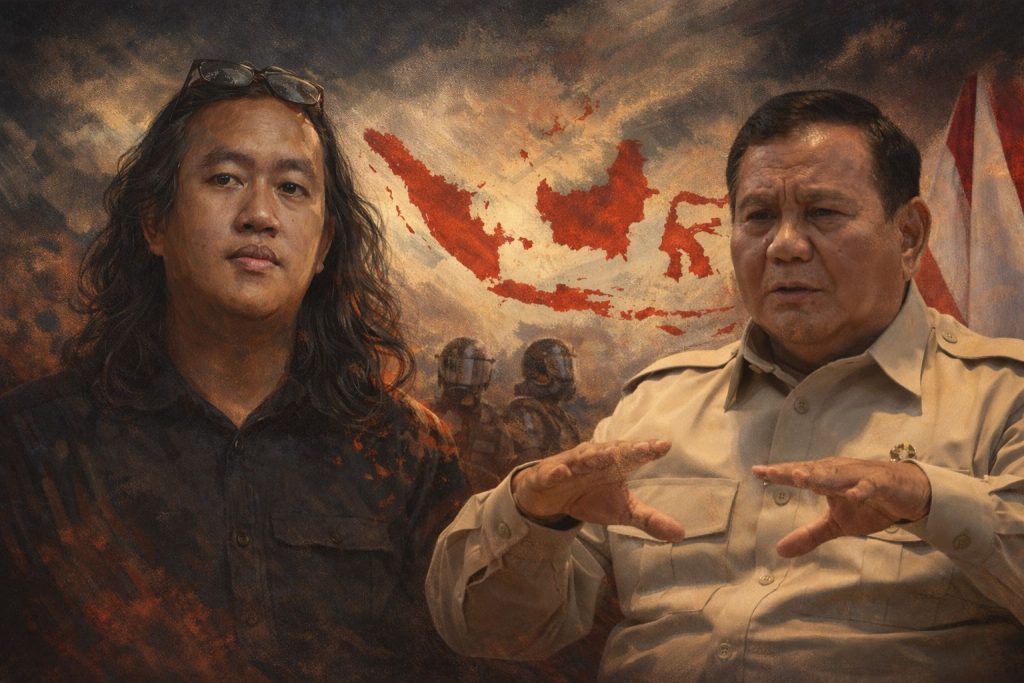 Ilustrasi Andrie Yunus dan Prabowo Subianto (Foto: Hasil Rekayasa Gemini AI Pro)