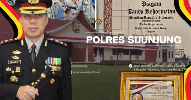 Polres Sijunjung, AKBP Wilian Harbensyah, S.I.K., M.H. dan Penghargaan yang didapatkannya. (Foto: Istimewa)