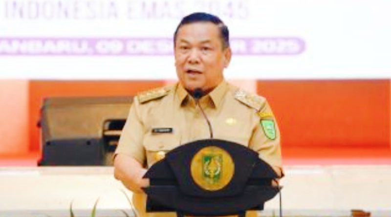 Pelaksana Tugas (Plt) Gubernur Riau, SF Hariyantomenyatakan bahwa kebijakan WFH ini bertujuan untuk mendukung efisiensi penggunaan listrik dan Bahan Bakar Minyak (BBM), Senin (30/3/2026). (Foto: MC Riau)