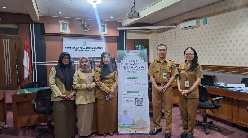 Pelayanan Posko Tunjangan Hari Raya (THR) Keagamaan 2026 di Jawa Timur. (Foto: MC Jawa Timur/InfoPublik)