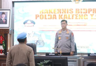 Bidang Profesi dan Pengamanan (Bidpropam) Polda Kalimantan Tengah (Kalteng) menggelar Rapat Kerja Teknis (Rakernis) tahun 2026 pada Rabu (4/3/2026) pagi. (Foto: Humas Polda Kalteng)