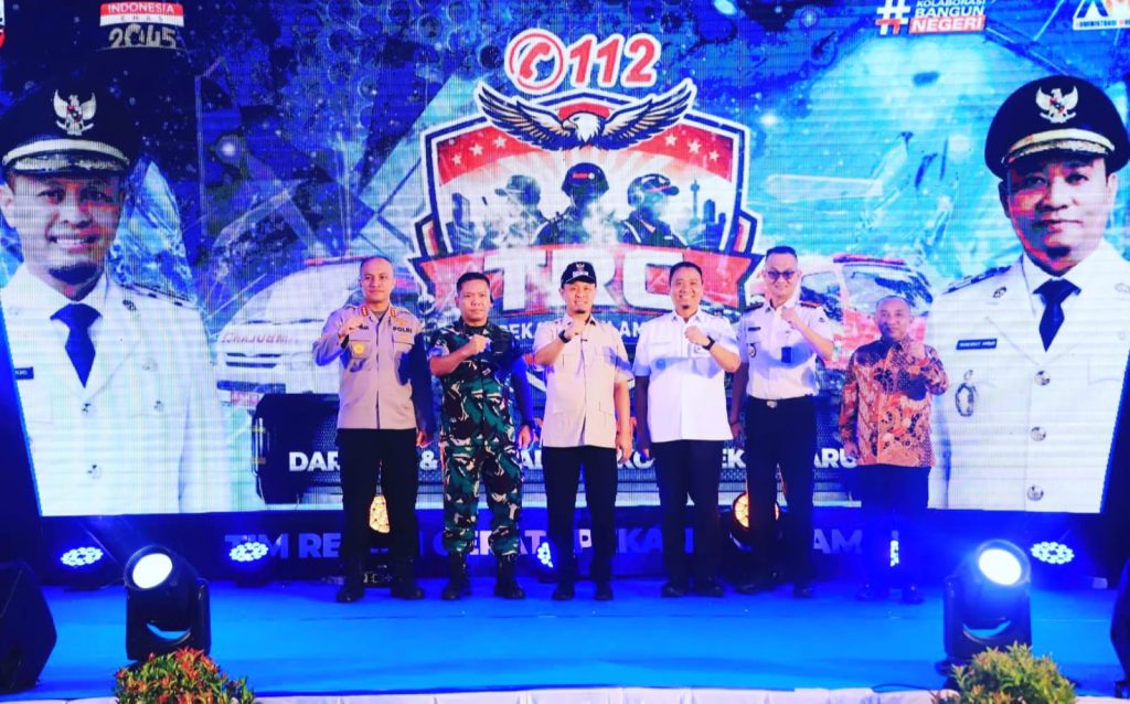 Peresmian layanan darurat terpadu ini berlangsung di Posko TRC Pekanbaru Aman 112, Kecamatan Sukajadi, Rabu (1/4/2026). (Foto: Humas Polresta Pekanbaru)