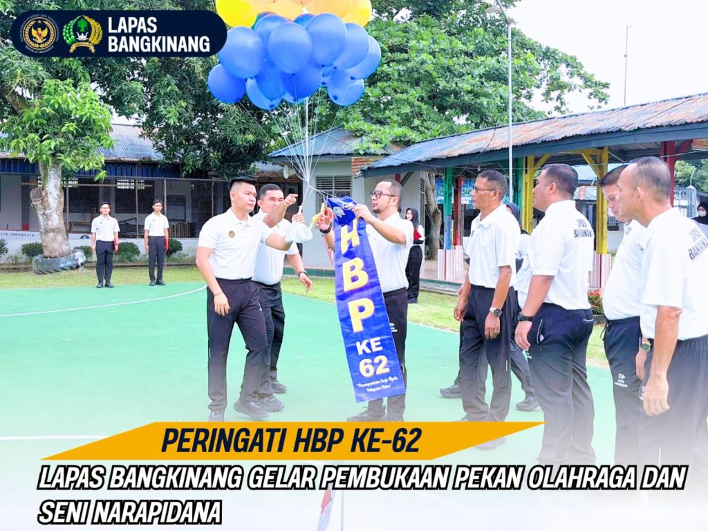 Lembaga Pemasyarakatan (Lapas) Kelas IIA Bangkinang memulai rangkaian peringatan Hari Bakti Pemasyarakatan (HBP) ke-62 dengan penuh semangat. Pembukaan Pekan Olahraga dan Seni Narapidana ini digelar meriah di Lapangan Blok Hunian Warga Binaan, Kamis (2/4/2026). (Foto: Humas Lapas llA Bangkinang)