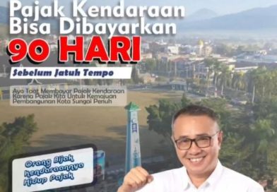 Wali Kota Sungai Penuh, Alfin, SH, mengeluarkan imbauan tegas kepada seluruh lapisan masyarakat untuk meningkatkan kesadaran dalam membayar pajak kendaraan bermotor, Sabtu (11/4/2026). (Foto: IST/Dewi Yulianti)