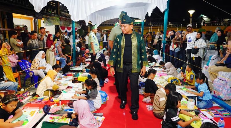 Polda Riau sukses menggelar Festival Seni Konservasi bertajuk “Panggung Gajah” di kawasan bersejarah Rumah Tuan Kadi, Sabtu malam (11/4/2026). (Foto: Humas Polda Riau)