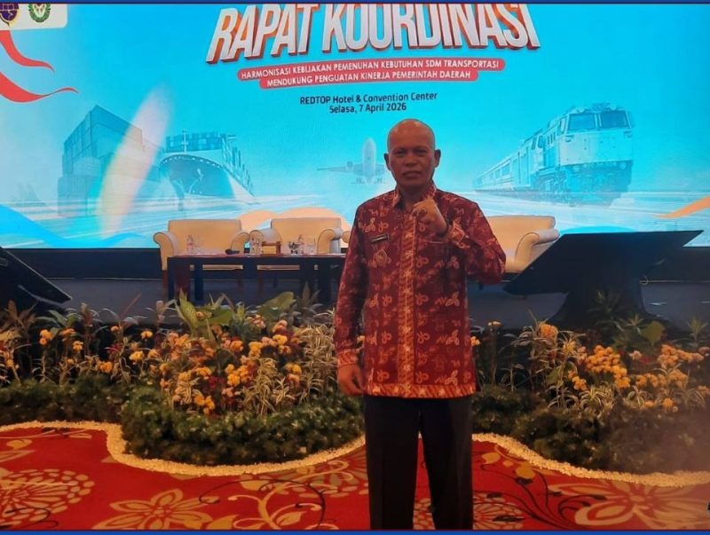 Wakil Wali Kota Sungai Penuh, Azhar Hamzah, saat menghadiri Rakornis BPSDM Perhubungan 2026 di Jakarta. Pemerintah Kota Sungai Penuh berkomitmen menyinkronkan kebijakan pusat dan daerah demi penguatan SDM di sektor transportasi. (Foto: Diskominfosta Sungai Penuh)