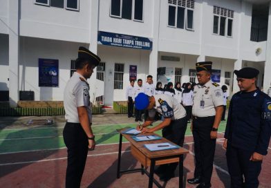 apangan Rumah Tahanan Negara (Rutan) Kelas IIB Sungai Penuh menjadi saksi penguatan integritas seluruh jajaran pemasyarakatan pada Senin pagi (20/4/2026). (Foto: IST/Dewi Yulianti)
