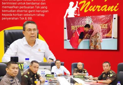 Jaksa Agung Muda Bidang Tindak Pidana Umum (JAM Pidum) resmi menyetujui penghentian penuntutan berdasarkan keadilan restoratif (Restorative Justice) atas perkara pencurian di Selatpanjang. Keputusan ini diambil dalam ekspose perkara yang digelar secara daring pada Kamis (23/4/2026). (Foto: Kejati Riau)