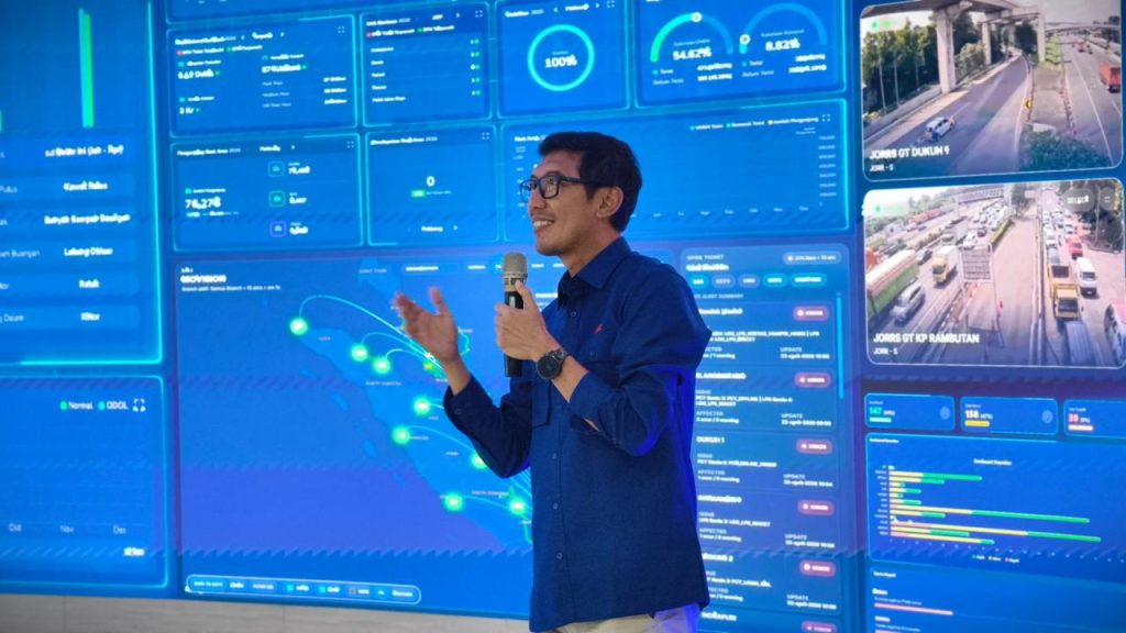 PT Hutama Karya (Persero) terus melakukan transformasi besar pada lini pengelolaan jalan tol. Sebagai upaya memperkuat kapabilitas operasional, perseroan resmi meluncurkan Command Center terbaru dan melakukan rebranding aplikasi jalan tol pada Rabu (22/4/2026). (Foto: Hutama Karya)