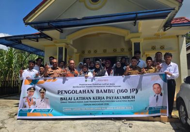 Sebanyak 16 warga setempat terpilih untuk mengikuti pelatihan intensif pengolahan bambu selama 20 hari ke depan, Senin (27/4/2026). (Foto: IST/Novrianto)