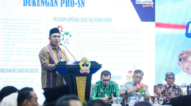 Wakil Gubernur Jawa Tengah, Taj Yasin Maimoen, saat membuka Musrenbang Provinsi Jateng di Grhadhika Bhakti Praja, Semarang, Selasa (28/4/2026). (Foto: Pemprov Jateng)
